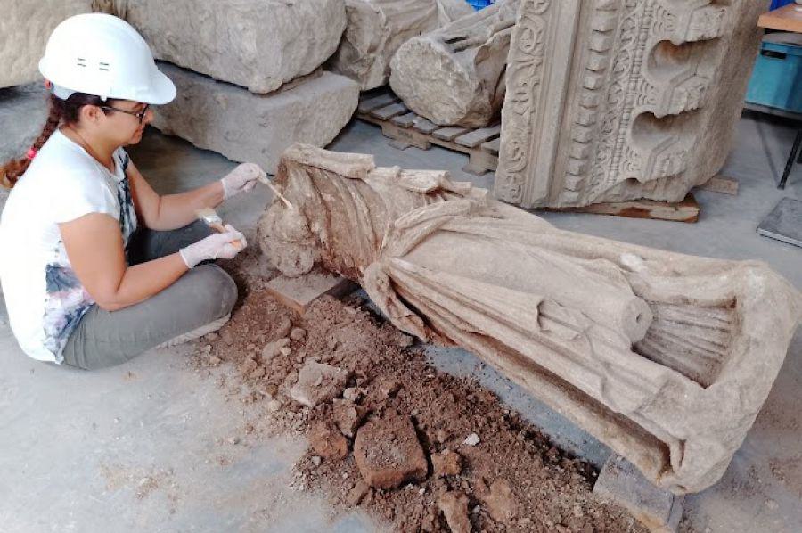 Άγαλμα της μούσας Τερψιχόρης ανακαλύφθηκε στην αρχαία Στρατονίκεια